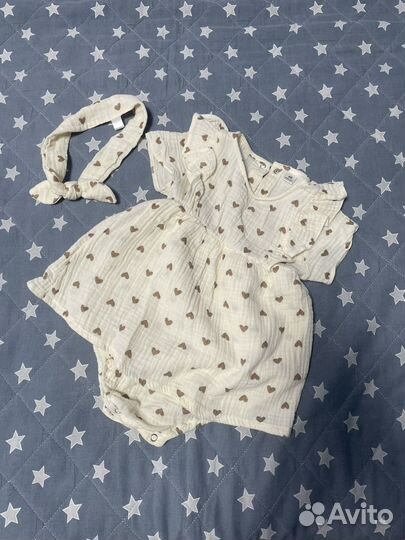 Платье боди для девочки 86