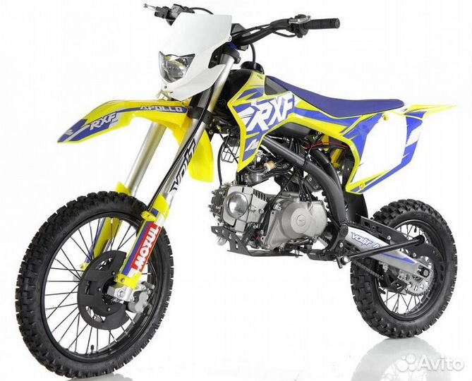 Питбайк apollo RXF freeride 125LE 17/14 желтый