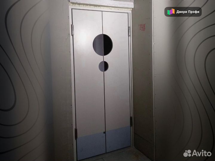 Маятниковые двери глухие и с окном