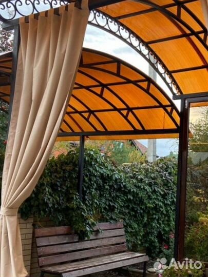 Уличные шторы для беседки