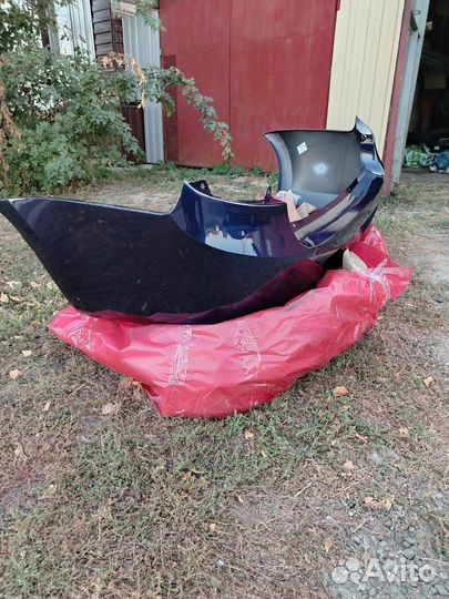 Задний бампер лада гранта седан цвет персей