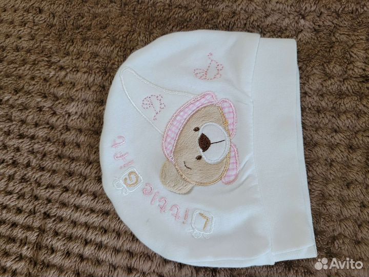 Комплект слип шапочка пинетки