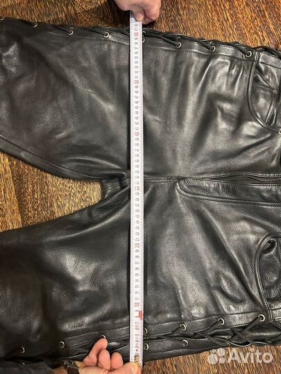 Кожанные штаны first со шнуровкой 38р (54 рус)