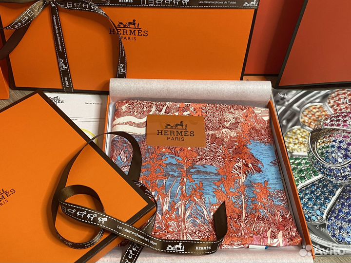 Шелковый платок Hermes