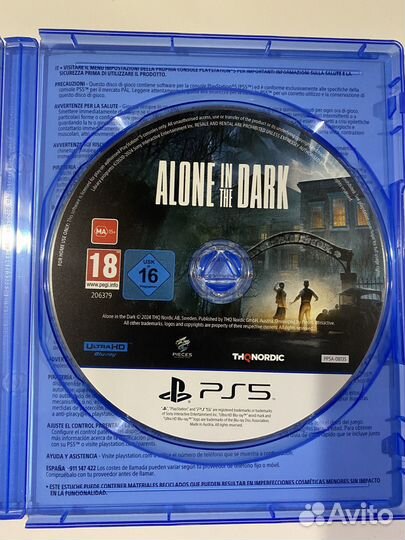 Alone in the dark ps5 диск