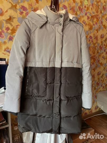 Пуховик женский с капюшоном xs