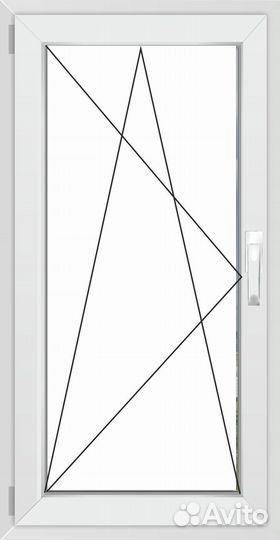 Одностворчатое окно Rehau Grazio левое