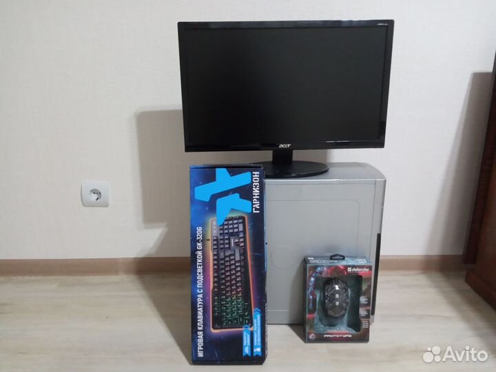 Игровой комп. Intel Core i5,16Gb,RX580, 22”