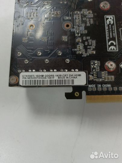 Видеокарта Nvidia GTX 550TI 1GB