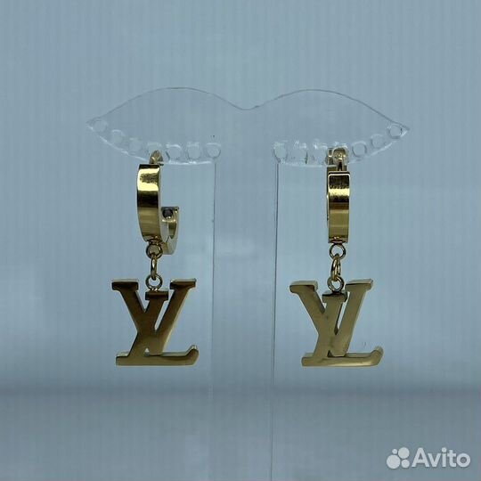 Серьги louis vuitton