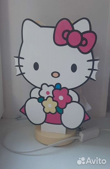 Лампа светильник ночник детский hello kitty