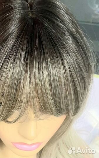 Парик из волос новый длинный 60 см,каскад