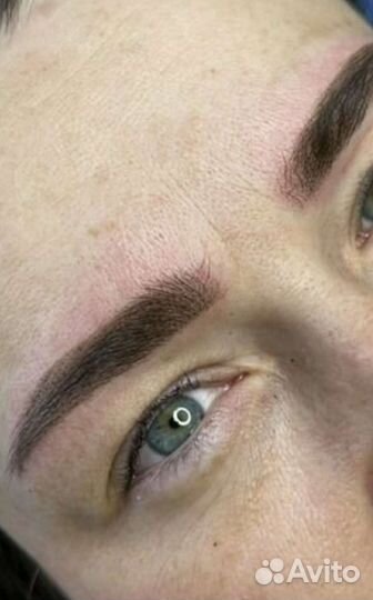 Перманентный макияж татуаж бровей