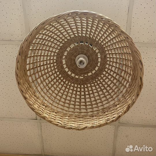 Абажур плетеный