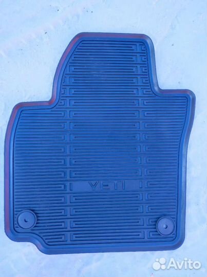Автомобильные коврики резиновые на шкода йети