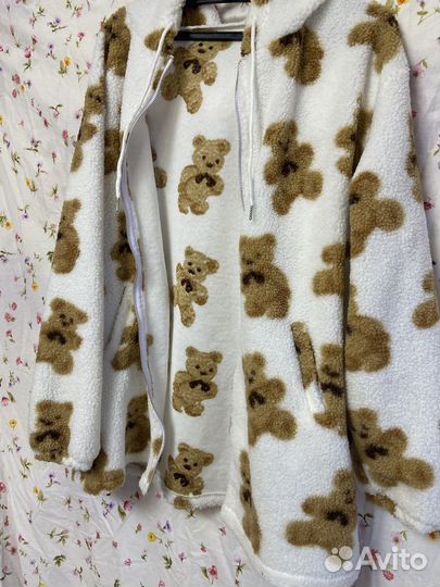 Кофта на молнии с мишками