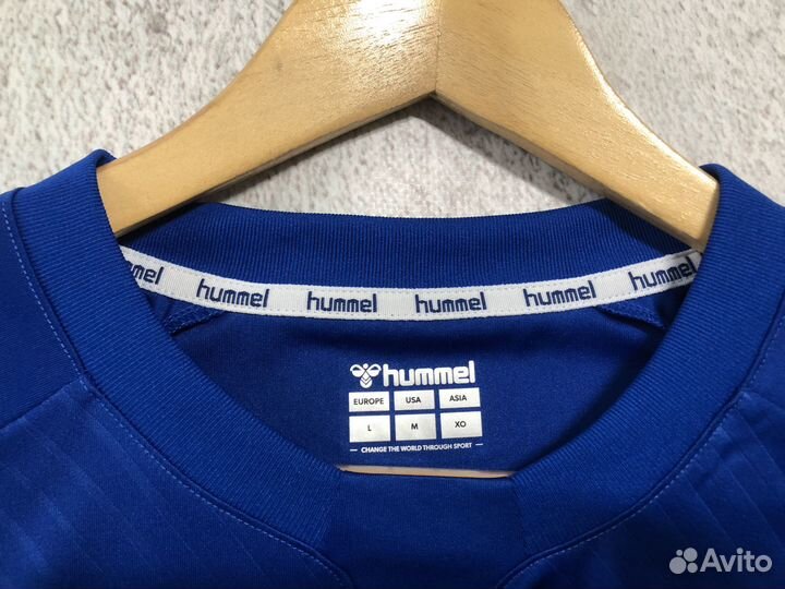 Футболка Hummel x Everton синего цвета (L)