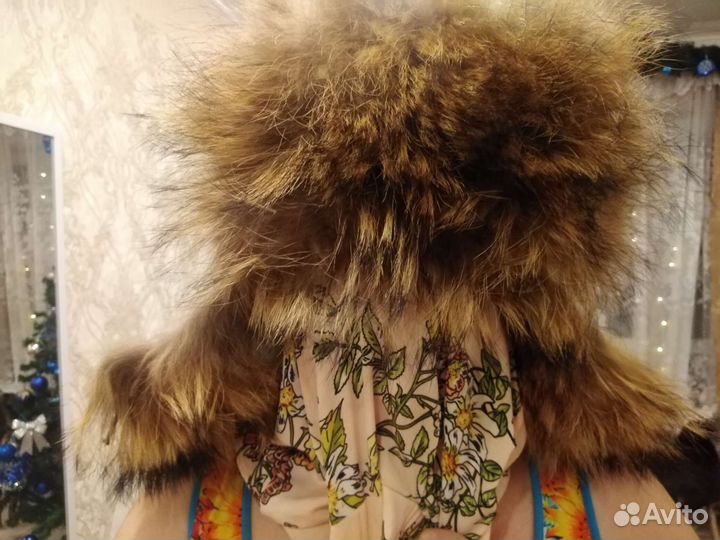 Шапка меховая зимняя мужская(волк)