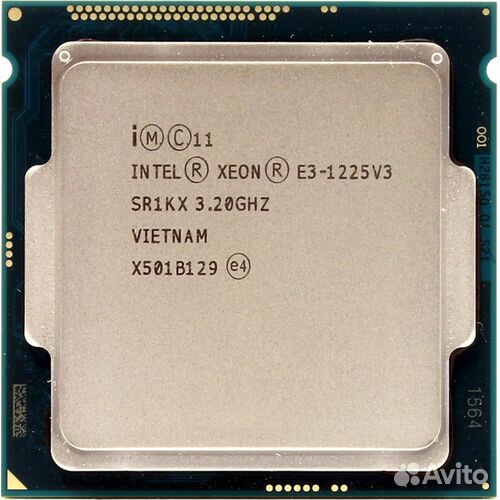 Процессор Xeon E3-1225V3 Socket 1150 4 ядра