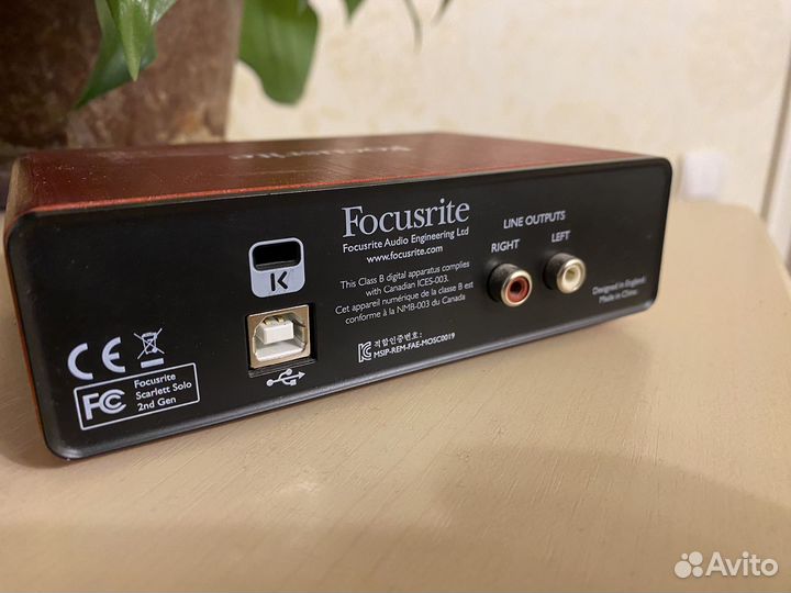 Звуковая карта focusrite scarlett solo