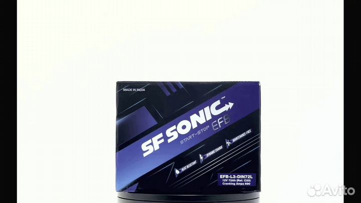 Аккумуляторы SF sonic EFB 72.0