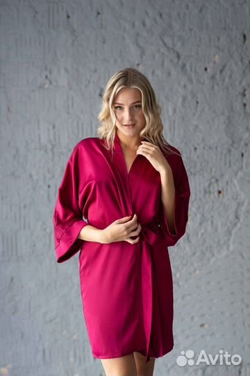 Халат женский шелк