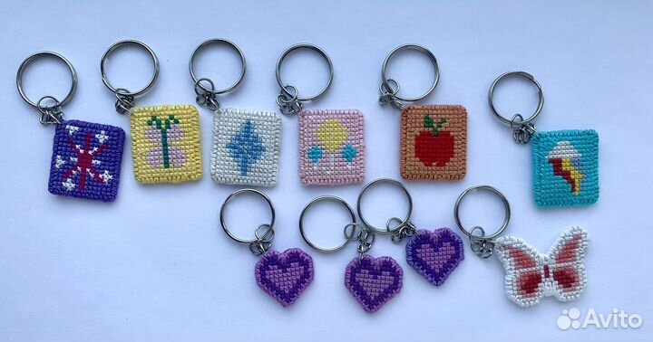 Вышитые брелоки