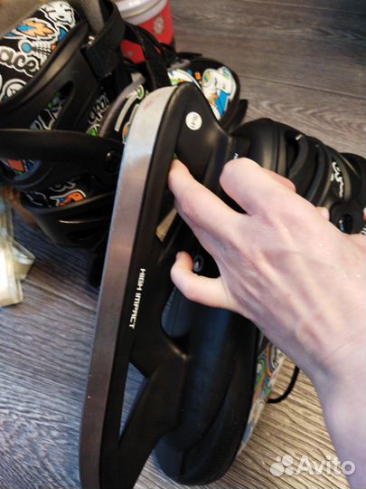 Коньки ледовые раздвижные 36-41 размер