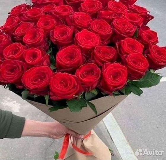 Длинные высокие розы 110 150 160 180 200 см