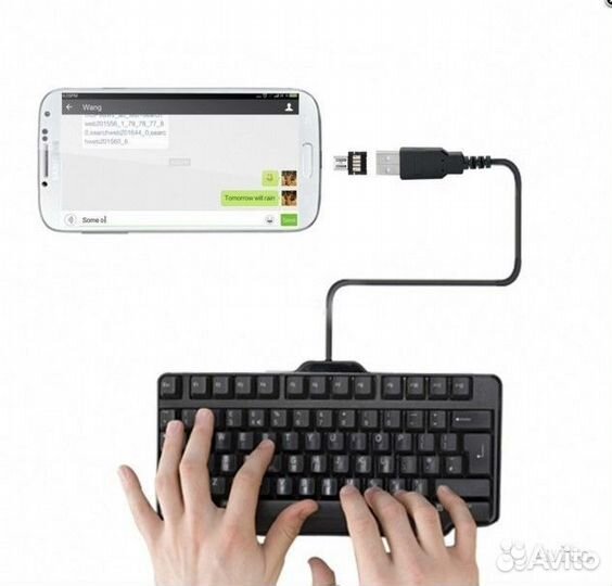 USB - OTG адаптер для смартфона (USB to microUSB)