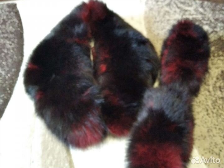 Меховой воротник песец