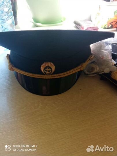 Фуражка, погоны, пуговицы, шарф морская школа