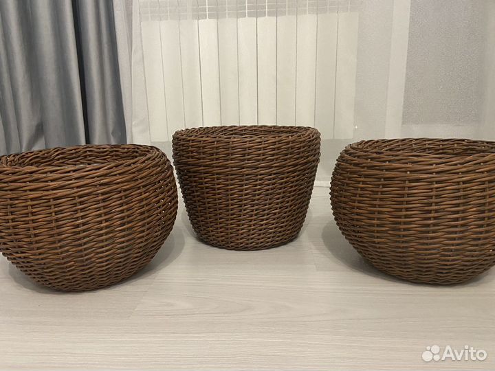 Кашпо из ротанга