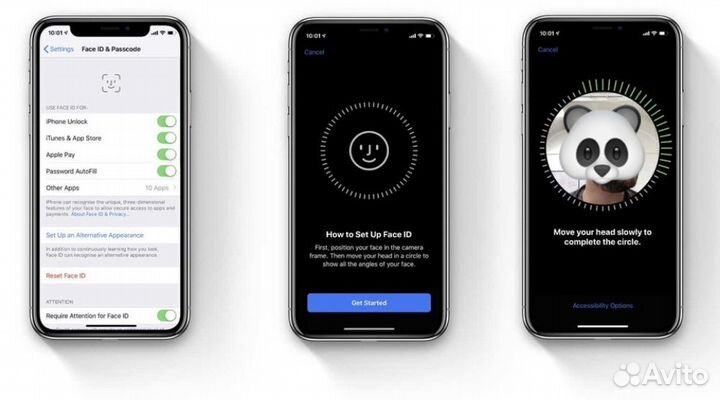 Ремонт face ID, переклейка крышек apple