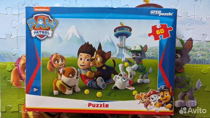 Пазлы для детей. Щенячий патруль. 60 деталей