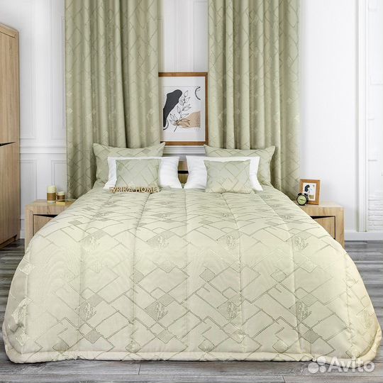 Покрывало иззи фисташка новое плед на кровать