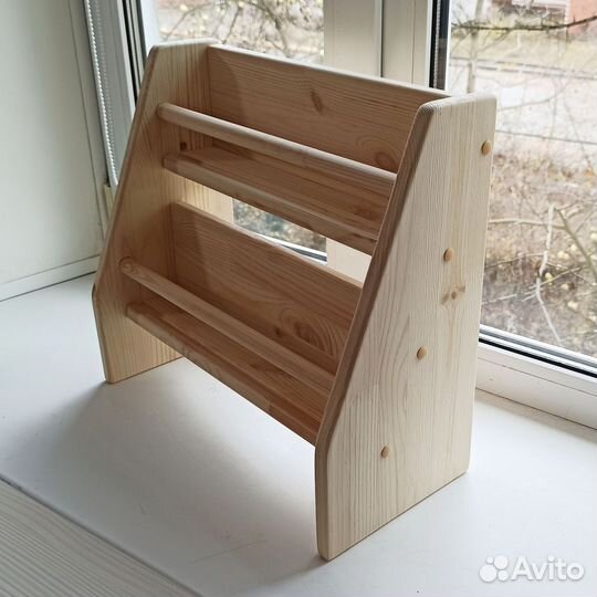 Полка детская для книг Монтессори