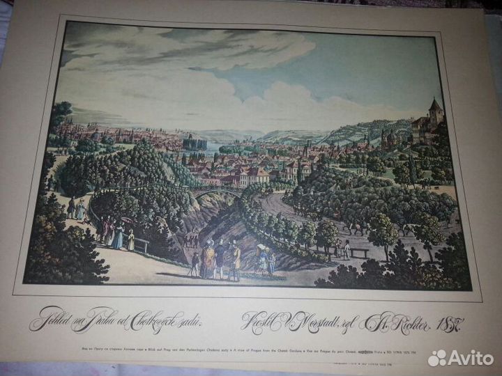 Виды Праги гравюры Винценца Морштадта