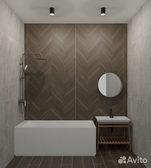 Дизайн проект ванной комнаты