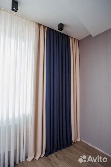 Штора из белой вуали 400х260