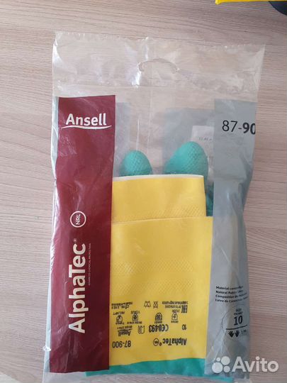 Перчатки резиновые AlphaTec