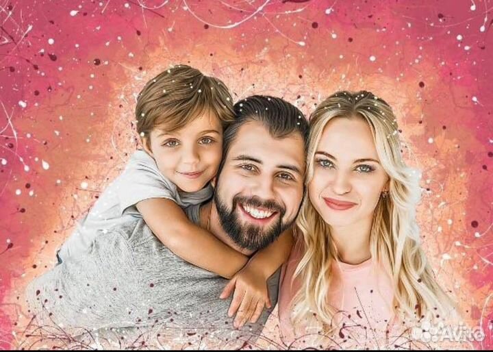 Портрет на холсте по фото