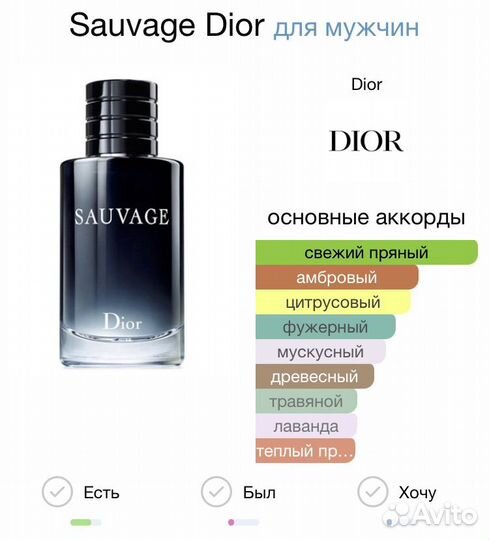 Dior sauvage духи с высокой концентрацией