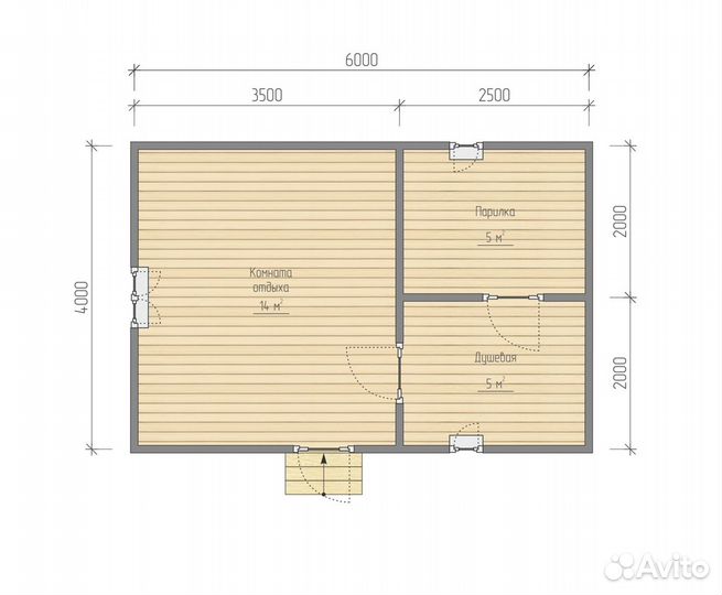 Баня под ключ из бруса