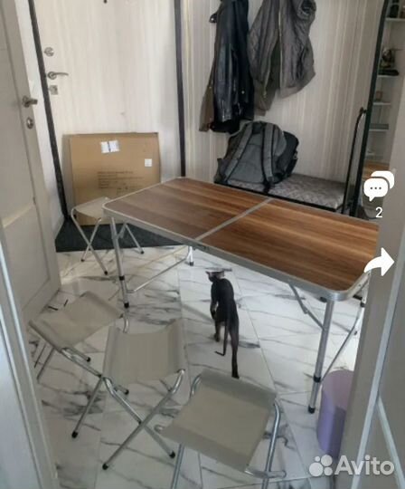 Стол складной 4 стула для пикника