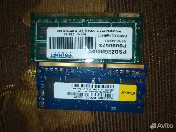 Оперативная память ddr2 ddr3 для ноутбука