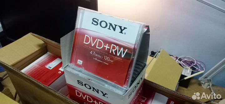 Диски DVD-RW sony