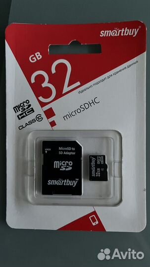 Карта памяти microsdhc32 gb новая