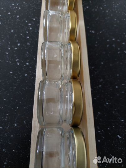 Набор баночек 5шт, на подставке