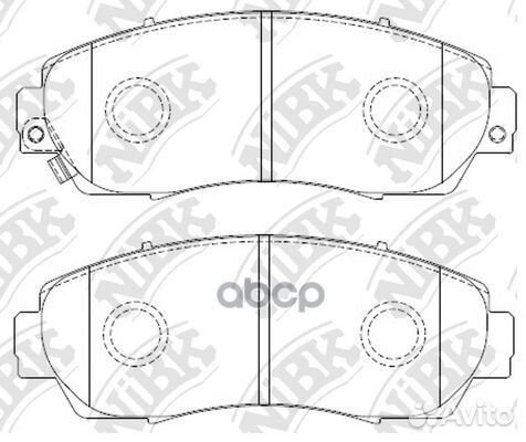 Колодки тормозные дисковые перед PN8802 NiBK